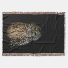 眠いフクロウ スローブランケット