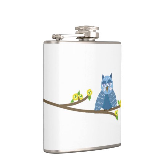 眠いフクロウ フラスク (右)