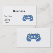 眠いブルーガニ 名刺 (正面/裏面)