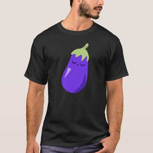 眠いベビーのナスのTシャツ Tシャツ (正面)