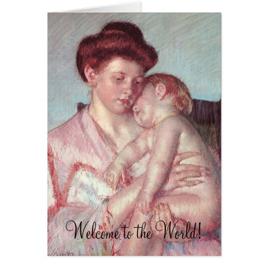 眠いベビーby Mary Cassatt, Welcome to the World! (正面)