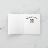 眠いホロウ結婚のハロウィーンのノートカード*Verse カード (内部)