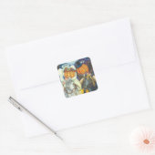 眠いホロー結婚ズのハロウィーンステッカーシートスプ スクエアシール (封筒)