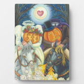 眠いホロー結婚ズ、頭のない馬の男&花嫁 フォトプラーク (正面)