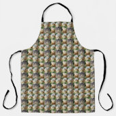 眠いメルカットの写真コラージュ エプロン (正面)