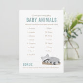 眠いラクーン赤ちゃんアニマルゲームボード (スタンド正面)