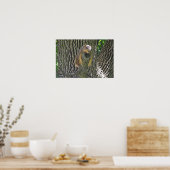 眠いリスが木の枝の上で冷却 ポスター (キッチン)