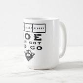 眠い不気味なずるいジョー得行かなければならない コーヒーマグカップ (正面右)