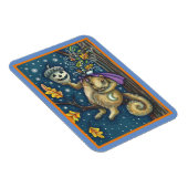 眠い中空とコーンのリス、面白いハロウィーン マグネット (右側)