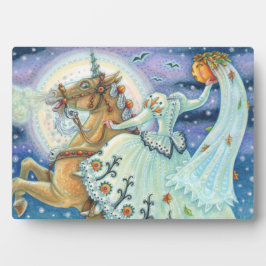 眠い中空のヘッドレスホースマンパロミノの花嫁 フォトプラーク