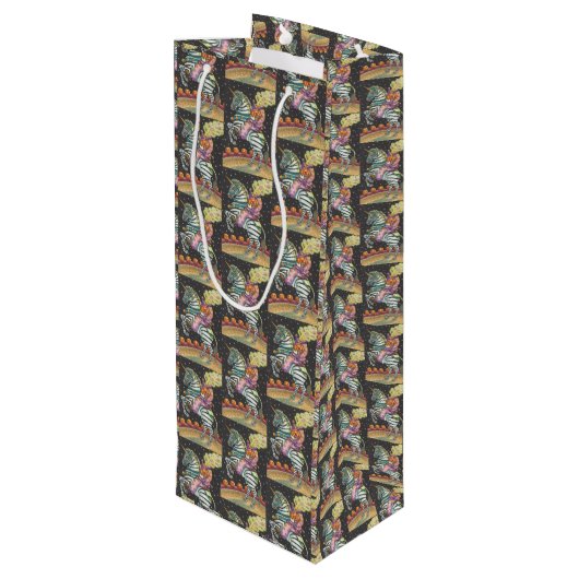 眠い中空サーカスピエロ、ユニコーンゼブラワインバッグ ワインギフトバッグ (裏面アングル)