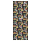 眠い中空サーカスピエロ、ユニコーンゼブラワインバッグ ワインギフトバッグ (正面)