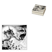 眠い中空ハロウィーンゴムスタンプの花嫁 ラバースタンプ (押印)