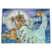 眠い中空ハロウィーン抱き枕の花嫁 ラージペーパーバッグ (正面)