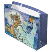 眠い中空ハロウィーン抱き枕の花嫁 ラージペーパーバッグ (裏面アングル)