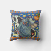 眠い中空ハロウィーン装飾用クッションの娘 クッション (裏面)