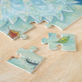 眠い中空パロミノハロウィーンパズルの花嫁 ジグソーパズル (側面)