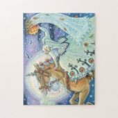 眠い中空パロミノハロウィーンパズルの花嫁 ジグソーパズル (縦)