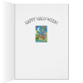 眠い中空ピンクのフラミンゴ&クロコダイルのカードバース (内側 (右))