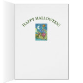 眠い中空ピンクフラミンゴ&ワニおもしろカード (内側 (右))