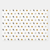 眠い中空ヘッドレスホースマンハロウィン不気味イン ラッピングペーパーシート (正面)