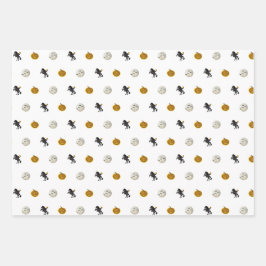 眠い中空ヘッドレスホースマンハロウィン不気味イン ラッピングペーパーシート