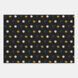 眠い中空ヘッドレスホースマンハロウィン不気味イン ラッピングペーパーシート