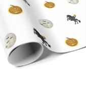 眠い中空ヘッドレスホースマンハロウィン不気味イン ラッピングペーパー (ロールコーナー)