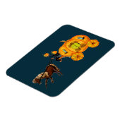 眠い中空ヘッドレスホースマンパンプキンキャリッジ マグネット (左側)