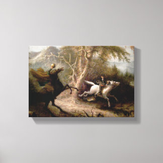 眠い中空ヘッドレスホースマンフレーム キャンバスプリント