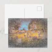 眠い中空墓地の芸術 ポストカード (正面/裏面)
