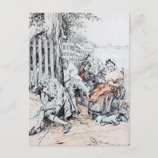 眠い中空：眠い、夢のような影響 ポストカード (正面)