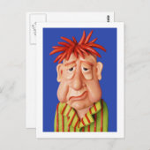 眠い人 ポストカード (正面/裏面)