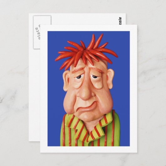 眠い人 ポストカード (正面/裏面)