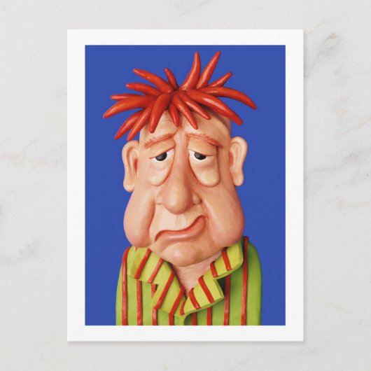 眠い人 ポストカード (正面)