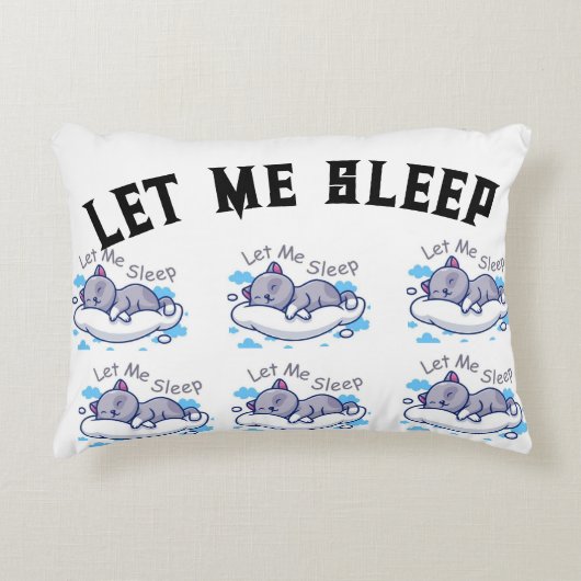 眠い可愛い😺アクセント枕 アクセントクッション (正面)