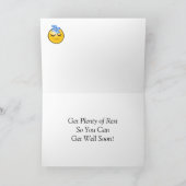 眠い声喩のzzZZくつろぎの考えること カード (内部)