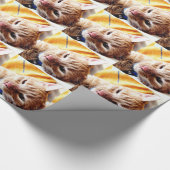 眠い子ネコ ラッピングペーパー (角)