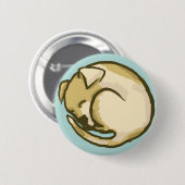 眠い子犬ボタン 缶バッジ (正面&裏面)
