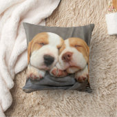 眠い子犬 クッション (ブランケット)