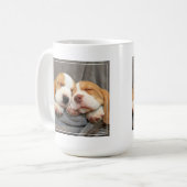 眠い子犬 コーヒーマグカップ (正面左)