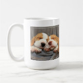 眠い子犬 コーヒーマグカップ (左)