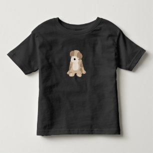 眠い子犬 トドラーTシャツ
