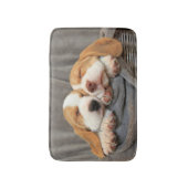 眠い子犬 バスマット (正面縦)