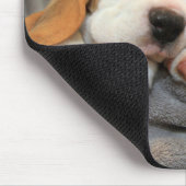 眠い子犬 マウスパッド (コーナー)