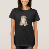 眠い子犬 Tシャツ (正面)