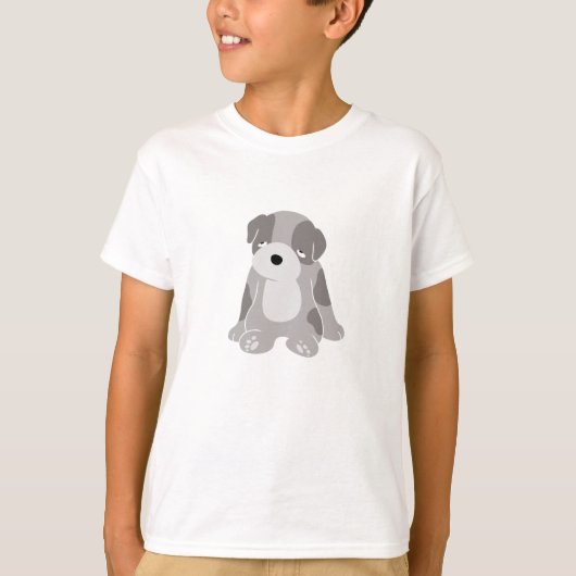 眠い子犬 Tシャツ (正面)