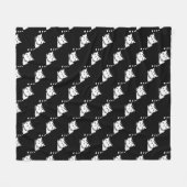 眠い子猫かわいいパターンフリースブランケット フリースブランケット (正面(横))