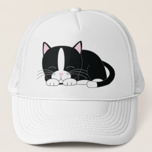 眠い子猫 タキシード キャップ