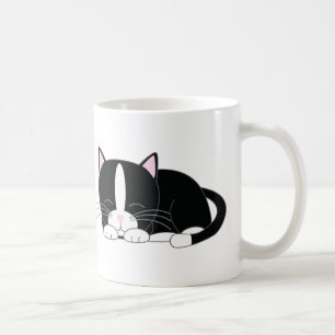 眠い子猫 タキシード コーヒーマグカップ